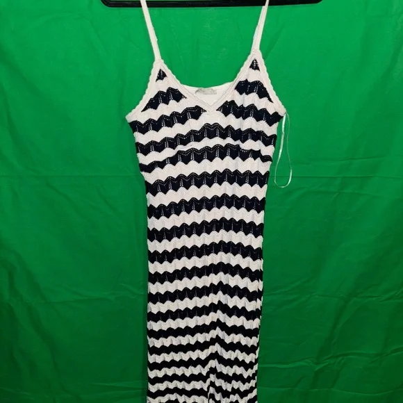 Hollister Black and White Striped Dress - Picture 2 of 2